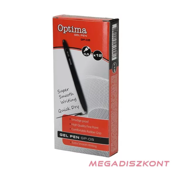 Zseléstoll OPTIMA GP-05 0,5mm fekete
