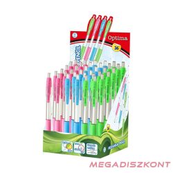 Nyomósirón display OPTIMA 0,5 mm vegyes színek 36 darabos
