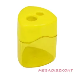   Hegyező FIORELLO GR-922-2 műanyag 2 lyukú tartályos áttetsző vegyes színek