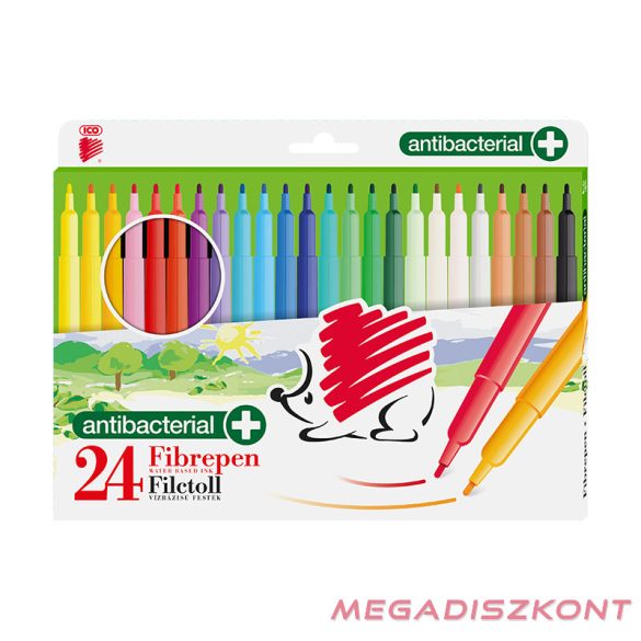 Filctoll ICO Süni 300 antibakteriális 24 darabos