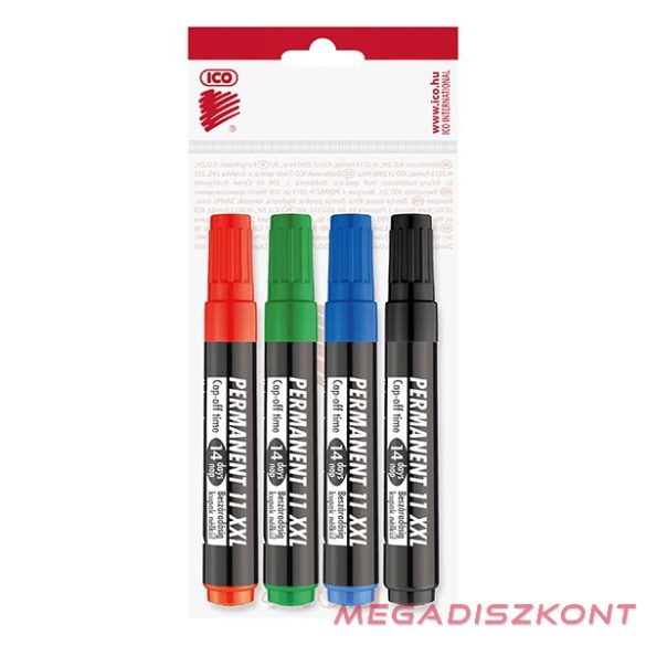 Alkoholos marker ICO Permanent 11 XXL 4 darabos