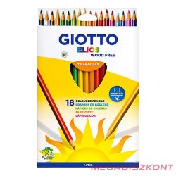 Színes ceruza GIOTTO elios háromszögletű 18 darabos