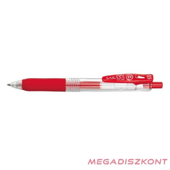Zseléstoll ZEBRA Sarasa Clip nyomógombos 0,5 mm piros