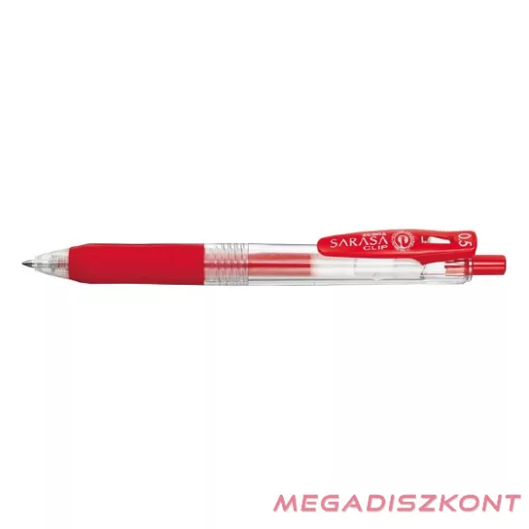 Zseléstoll ZEBRA Sarasa Clip nyomógombos 0,5 mm piros