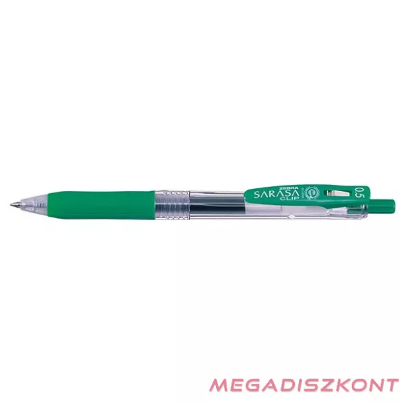 Zseléstoll ZEBRA Sarasa Clip nyomógombos  0,5 mm zöld