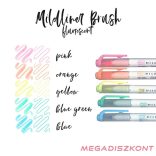 Ecsetfilc kétvégű ZEBRA Mildliner Fluorescent 5 darabos