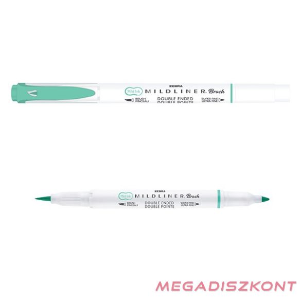 Ecsetfilc kétvégű ZEBRA Mildliner Fluorescent türkiz