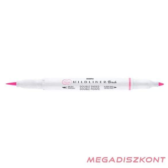 Ecsetfilc kétvégű ZEBRA Mildliner Fluorescent rózsaszín
