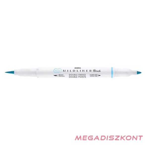 Ecsetfilc kétvégű ZEBRA Mildliner Fluorescent kék