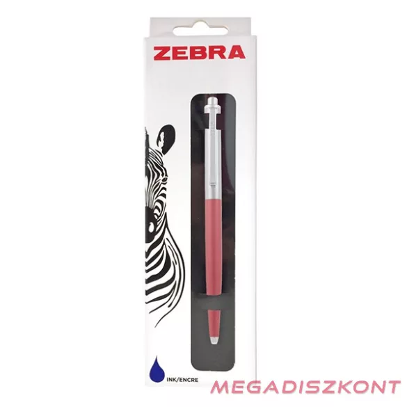 Golyóstoll ZEBRA 901 nyomógombos 0,24 mm rózsaszín