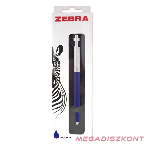 Golyóstoll ZEBRA 901 nyomógombos 0,24 mm kék