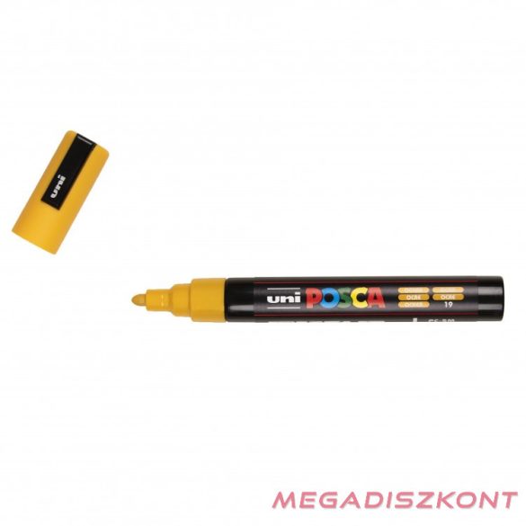 Filctoll UNI Posca PC-5M okkersárga