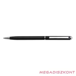   Golyóstoll ART CRYSTELLA fekete slim fehér SWAROVSKI® kristállyal 0,7mm kék