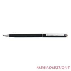   Golyóstoll ART CRYSTELLA fekete slim arany SWAROVSKI® kristállyal 0,7mm kék