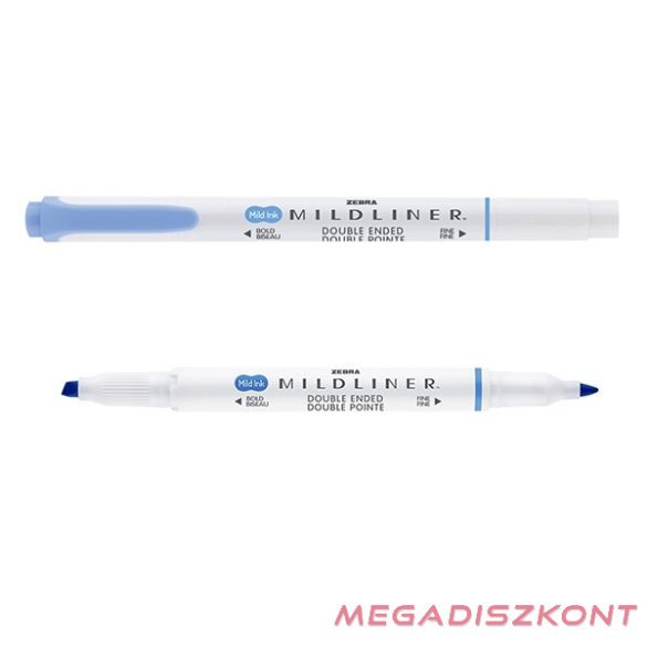 Szövegkiemelő kétvégű ZEBRA Mildliner cool & refined 1,4-4,0 mm sötétkék