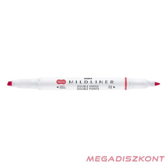 Szövegkiemelő kétvégű ZEBRA Mildliner cool & refined 1,4-4,0 mm piros