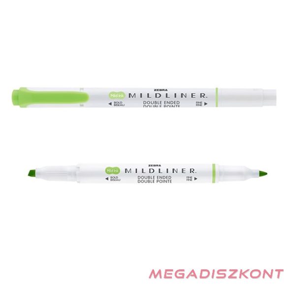 Szövegkiemelő kétvégű ZEBRA Mildliner cool & refined 1,4-4,0 mm zöld
