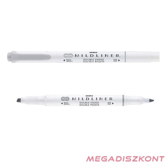 Szövegkiemelő kétvégű ZEBRA Mildliner cool & refined 1,4-4,0 mm szürke