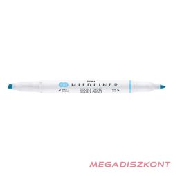   Szövegkiemelő kétvégű ZEBRA Mildliner fluorescent 1,4-4,0 mm kék