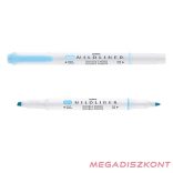 Szövegkiemelő kétvégű ZEBRA Mildliner fluorescent 1,4-4,0 mm kék