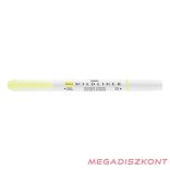Szövegkiemelő kétvégű ZEBRA Mildliner fluorescent 1,4-4,0 mm sárga