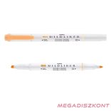 Szövegkiemelő kétvégű ZEBRA Mildliner fluorescent 1,4-4,0 mm narancssárga