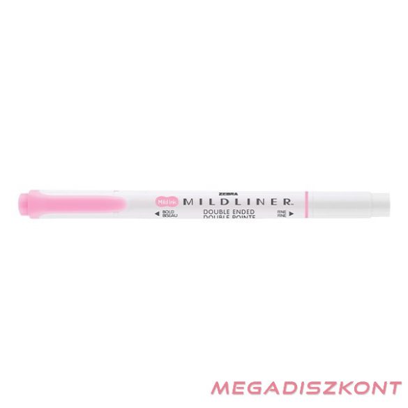 Szövegkiemelő kétvégű ZEBRA Mildliner fluorescent 1,4-4,0 mm rózsaszín
