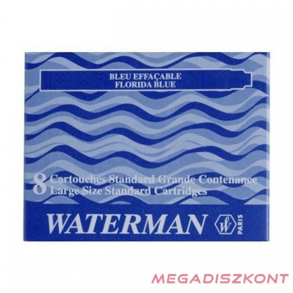 Tintapatron WATERMAN kék 8 darabos S0110860