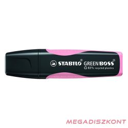   Szövegkiemelő STABILO Green Boss pasztell pink környezetbarát