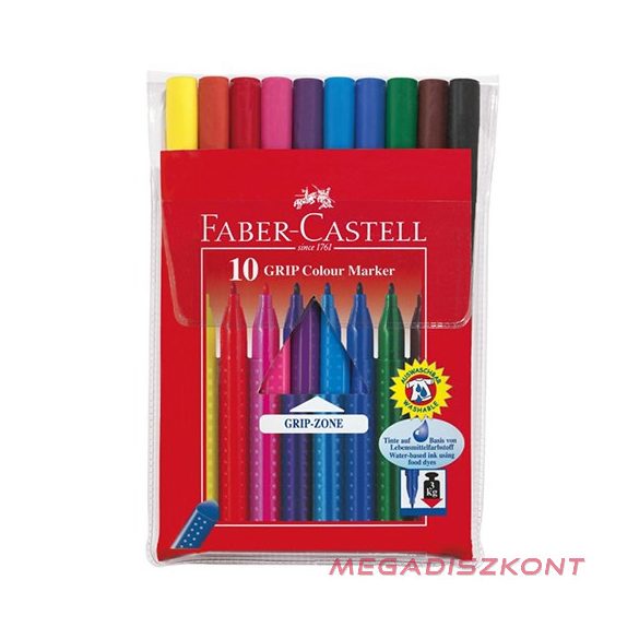 Filctoll FABER-CASTELL Grip 10 darabos