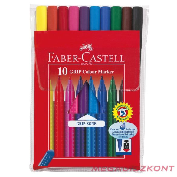 Filctoll FABER-CASTELL Grip 10 darabos