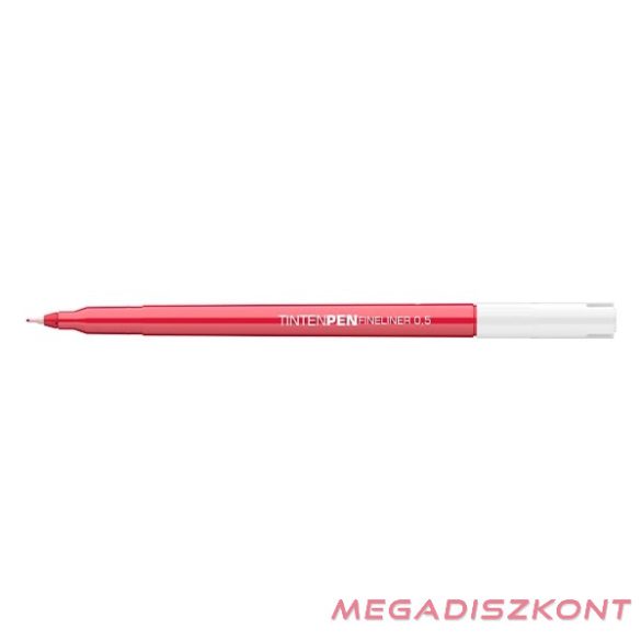 Tűfilc ICO TintenPen átlátszó kupakkal piros 0,5
