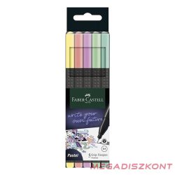 Tűfilc FABER CASTELL Grip pasztell 0,4mm 5 darabos