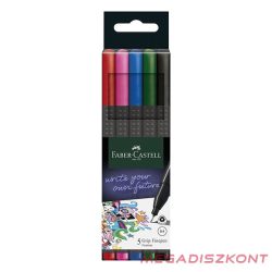 Tűfilc FABER CASTELL Grip alap színek 0,4mm 5 darabos
