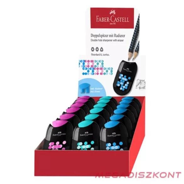 Hegyező FABER-CASTELL kéttónusú műanyag dupla tartályos