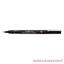 Filctoll UNI Pin 1 mm fekete vágott hegyű