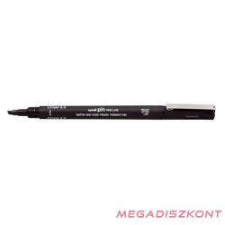 Filctoll UNI Pin 3 mm fekete vágott hegyű