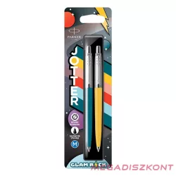   Golyóstoll PARKER Royal Jotter Glam rock 70 kék/sárga ezüst klipsz 2 darabos
