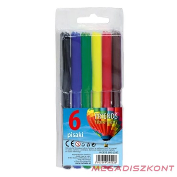 Filctoll FIORELLO színes 6 darabos