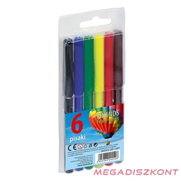 Filctoll FIORELLO színes 6 darabos