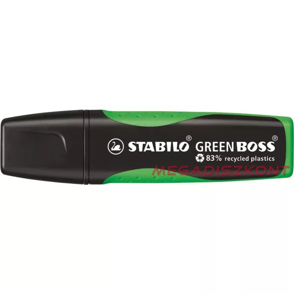 Szövegkiemelő STABILO Green Boss neon zöld környezetbarát