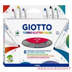Filctoll GIOTTO Turbo maxi csillámos 6 darabos