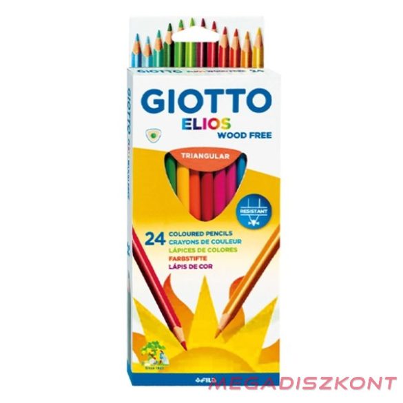 Színes ceruza GIOTTO Elios háromszögletű 24 darabos