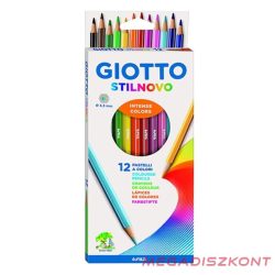 Színes ceruza GIOTTO Stilnovo hatszögletű 12 darabos
