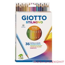 Színes ceruza GIOTTO Stilnovo hatszögletű 36 darabos