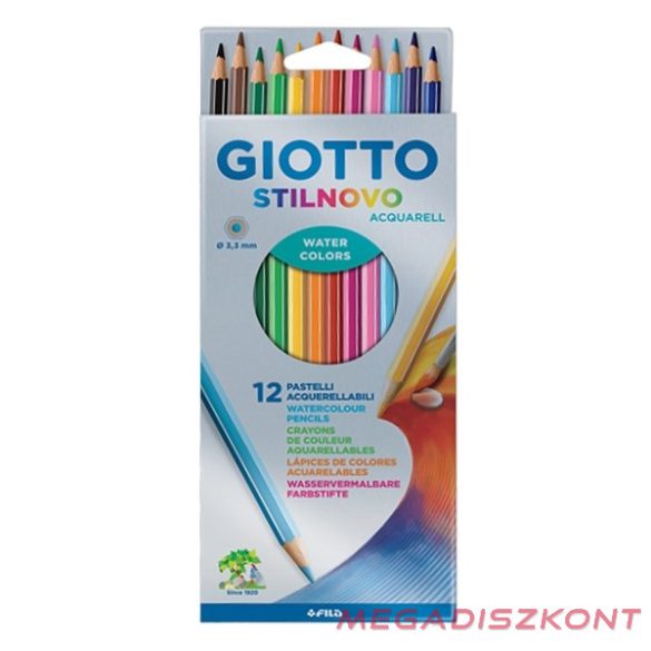 Színes ceruza GIOTTO Stilnovo aquarell 12 darabos