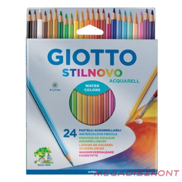 Színes ceruza GIOTTO Stilnovo aquarell 24 darabos