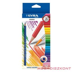 Színes ceruza LYRA Osiris aquarell ecsettel 12 darabos