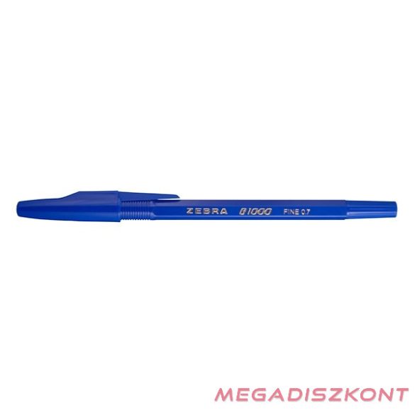Golyóstoll ZEBRA B1000 eldobható kupakos 0,7 mm kék