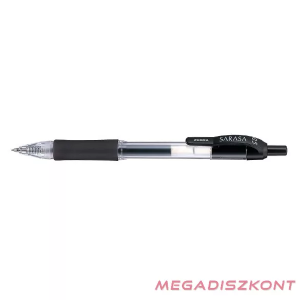 Zseléstoll ZEBRA Sarasa Retractable nyomógombos 0,5 mm fekete